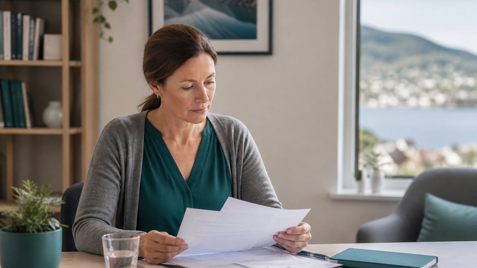 Terapeut som gjennomgår markedsføringsregler for praksis